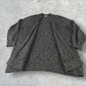 L.L. Bean Charcoal Women's Open Cardigan